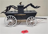 Wooden Hand Tub Fire Engine Model