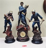 Xavier Raphanel Firefighter Statues