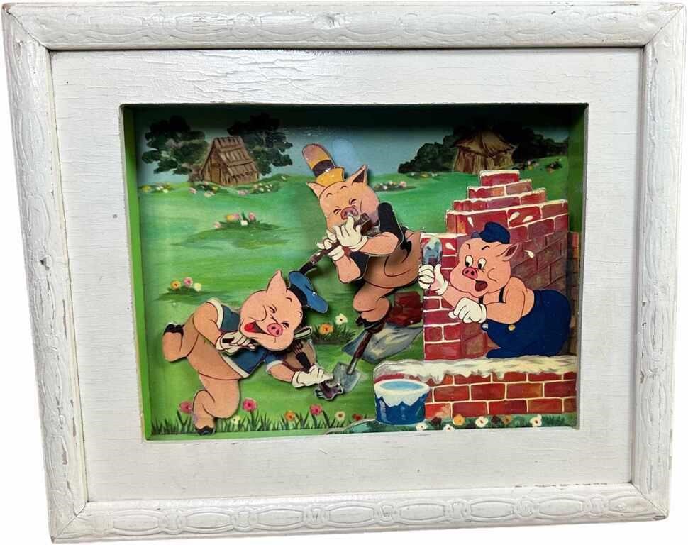 DISNEY THREE PIGS AUTOMATED PICTURE