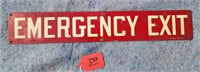Emergency Exit Tin Sign