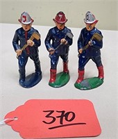 Lot of 3 Arcade Cast Firefighters