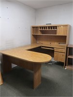 3 Section Computer Desk 60hx59wx15.5"d,