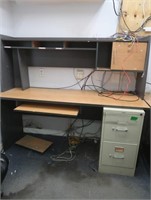 2-section Computer Desk 66wx57hx23.5"d,