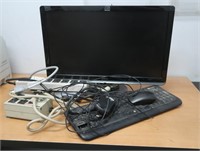 Dell LCD Monitor ST2220LC, Keyboard, Power Strips