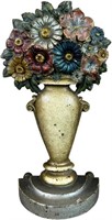 B&H MIXED FLOWERS IN VASE DOORSTOP