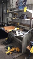 WORK BENCH W/ SHELF ADJUSTABLE LIGHTED