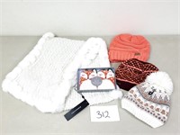 New $68 BCBG Scarf + Hats and Hand Warmers