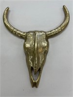 1970's Metal Rustic Western Steer Skull 16x20