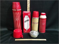 VTG. THERMOS'S W/ SPARE INSERT