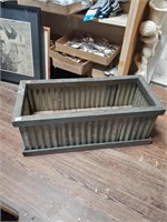 Tin & Wooden Garden Planter Box