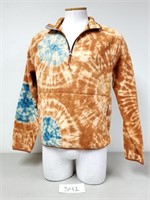 New Men's J. Crew $148 Tie-Dye Fleece Pullover - L