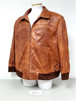Men's FZ Merchandise Leather Bomber Jacket - XL?