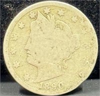 1890 Liberty Head V Nickel