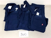 3 New Men's Flame Resistant Utility Coveralls - 36