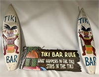 Tiki Bar signs