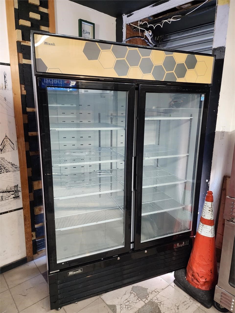 Migali 2 Glass Door Freezer (C-49FM)