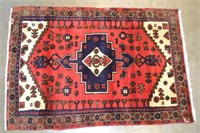 1940's Persian Fox Sarab Hand Knotted Wool Rug