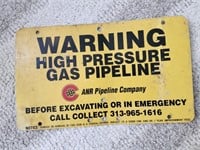 Sign, Warning Pipeline Company