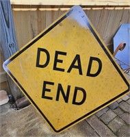 Dead End Sign, Metal, One sided