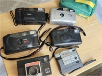Cameras (6), Kodak, Vivitar, Ansco