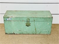 Painted Wooden Dovetail Trunk