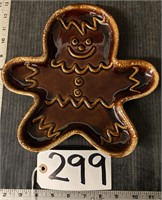 Hull Pottery Gingerbread Man Dish