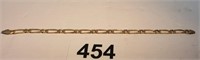 14k Bracelet Chain hasp missing 7" 8.47grams
