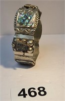 Vintage Taxco .925 Sterling Abalone Bracelet