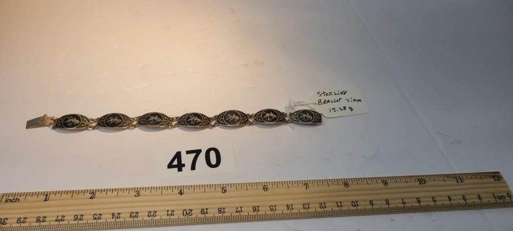 Sterling Silver Sian Bracelet 7 1/2" 15.28grams