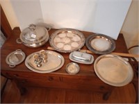 Great group of silverplate including a covered