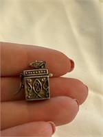 Sterling Pandora Box Charm pendant