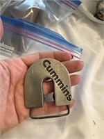 Cummins belt buckle vintage 1979