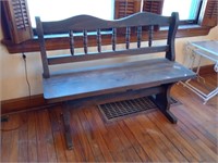 Great wooden bench. Approx 44 inches wide, 33
