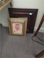 Two lovely gesso and wood picture frames