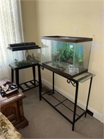 Two Fish Tanks and Stands