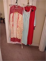 Group of vintage nightgowns and lingerie. Mixed