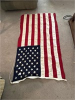 Vintage American Flag Cloth 30” x 56”