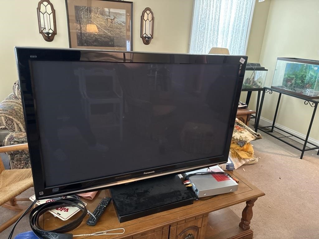 50" Panasonic, TV and DVD player. Not tested at