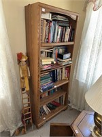 Pressed Noard Bookshelf some wear. Contents sold