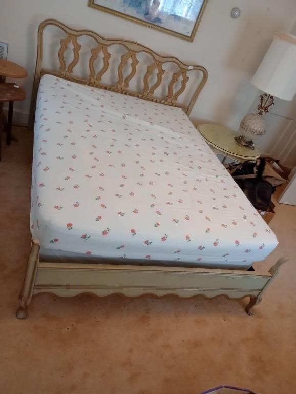 French provincial full size bed frame. Frame