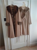 Vintage ladies coats, possibly size large. Both