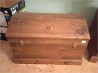 Great storage chest. Approx 29 inches wide, 19