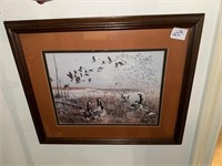 Small Framed Picture of Geese 18? x 15?