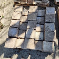 YD 40pc Slate Color retaining wall bricks 8x8x5" w