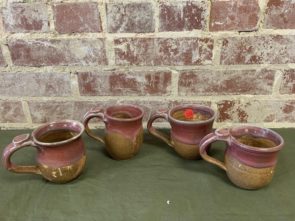 Pottery Coffee Mug Set (4)