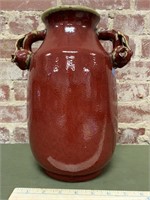 Red Ceramic Vase