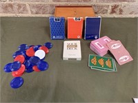 Playing Cards & Poker Chips Lot