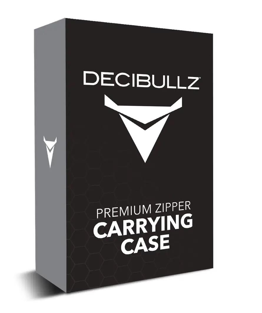 Decibullz Zipper Carrying Case BLACK -- NEW in Box