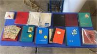 LARGE TUB OF ASSORTED STAMP ALBUMS