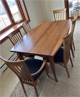 Beautiful solid cherry Lyndon table w/6 chairs